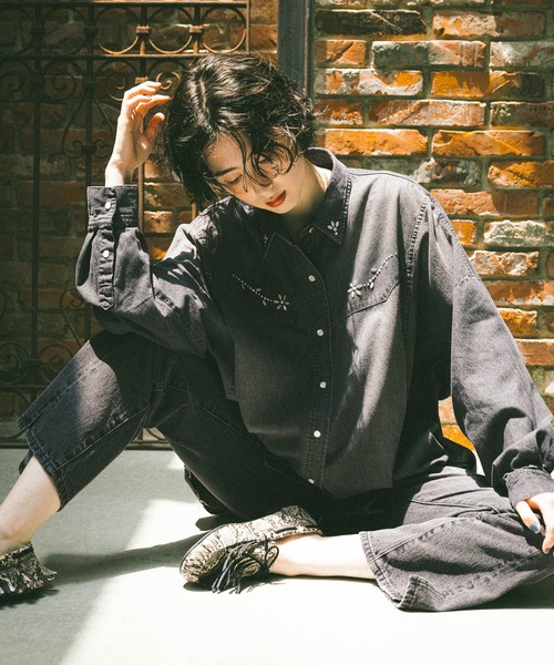 niko and（ニコアンド）の「【NKJ 2025AW】WESTERN REMAKE SHIRT