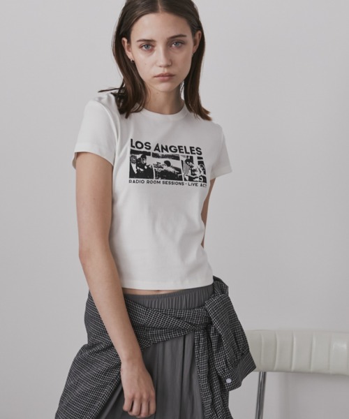 Auntie Rosa Holiday（アンティローザホリデー）の「コンパクトプリントT（Tシャツ/カットソー・レディース・ネイビー/アイボリー・FREE）」の11枚目の写真