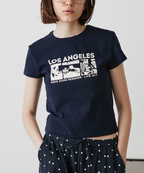 Auntie Rosa Holiday（アンティローザホリデー）の「コンパクトプリントT（Tシャツ/カットソー・レディース・ネイビー/アイボリー・FREE）」の12枚目の写真