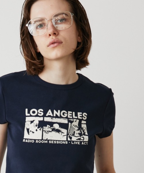 Auntie Rosa Holiday（アンティローザホリデー）の「コンパクトプリントT（Tシャツ/カットソー・レディース・ネイビー/アイボリー・FREE）」の20枚目の写真