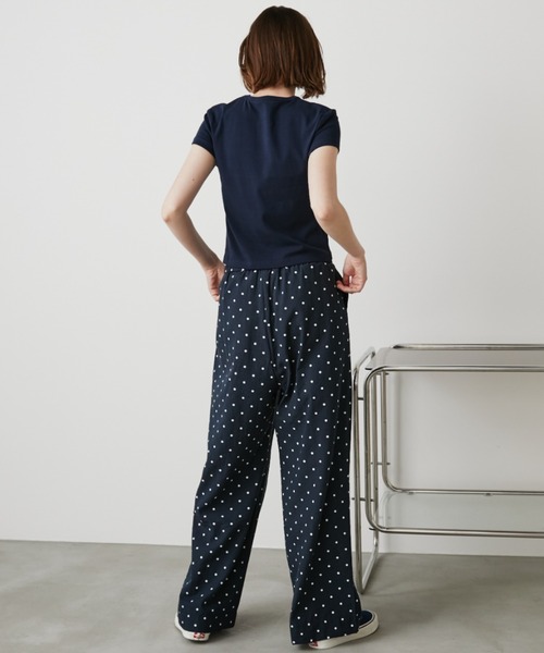 Auntie Rosa Holiday（アンティローザホリデー）の「コンパクトプリントT（Tシャツ/カットソー・レディース・ネイビー/アイボリー・FREE）」の19枚目の写真
