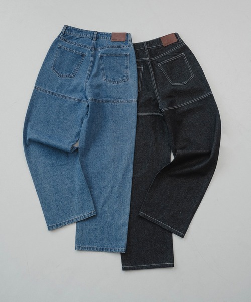 シームステッチデザインパンツ（デニムパンツ）｜hellam（へラム）の