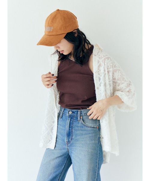 Ungrid（アングリッド）の「起毛エンブロイダリーハーフスリーブシャツ（シャツ/ブラウス・レディース・レッド/ブラック/オフホワイト・FREE）」の16枚目の写真