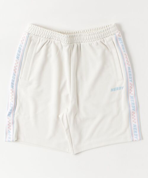 NERDY(ノルディ)の「チェッカーボードテープトラックハーフパンツ(その他パンツ・レディース・ブラック/イエロー/ホワイト/クリーム・M/L/S)」の4枚目の写真