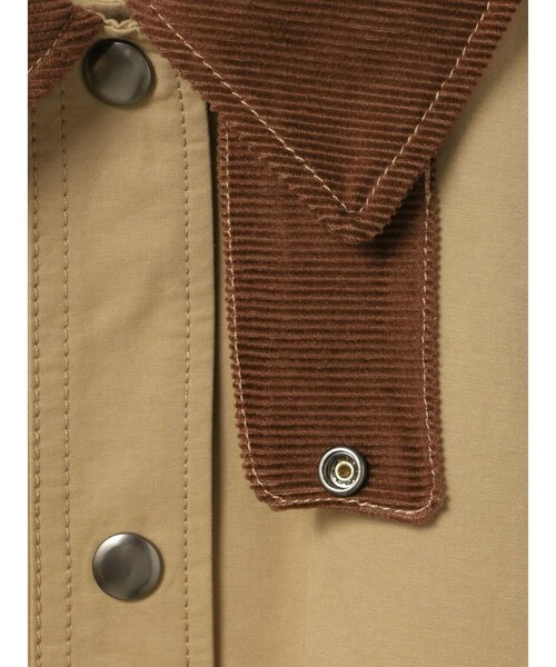 MidiUmi（ミディウミ）の「MidiUmi ハンティングロングコート（その他アウター・レディース・ブラック/ベージュ/チャコールグレー・FREE）」の5枚目の写真