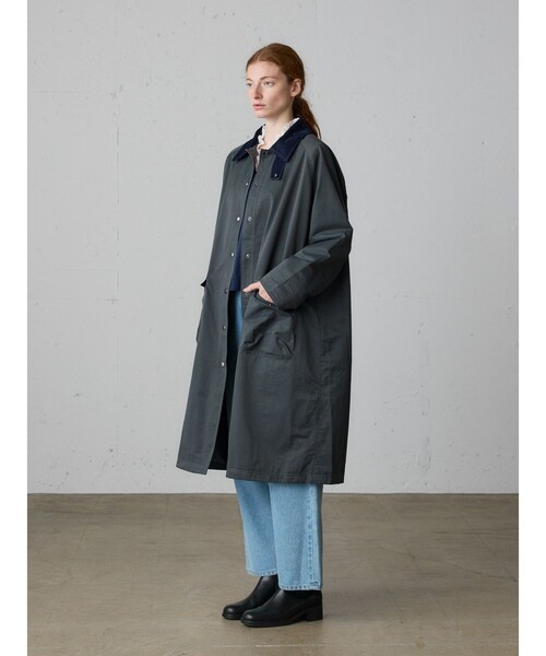 MidiUmi（ミディウミ）の「MidiUmi ハンティングロングコート（その他アウター・レディース・ブラック/ベージュ/チャコールグレー・FREE）」の8枚目の写真