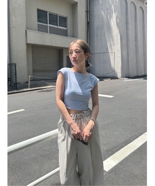 emmi（エミ）の「イージーパンツ（その他パンツ・レディース・ブラック/ライトベージュ/オフホワイト・0/1）」の16枚目の写真