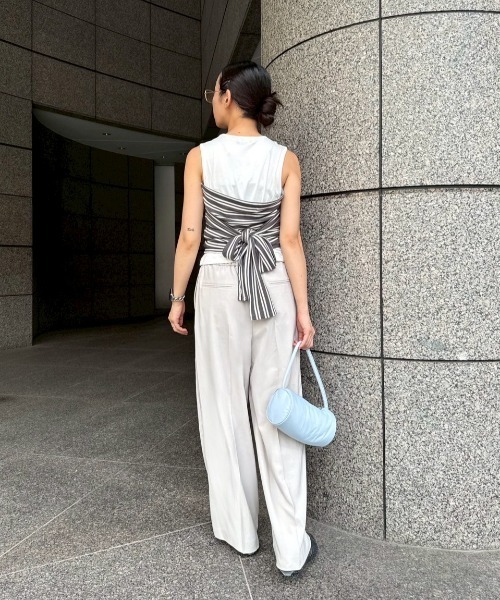 emmi（エミ）の「イージーパンツ（その他パンツ・レディース・ブラック/ライトベージュ/オフホワイト・0/1）」の20枚目の写真