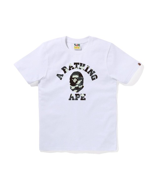 A BATHING APE(アベイシングエイプ)の「CITY CAMO COLLEGE TEE(Tシャツ/カットソー・レディース・ホワイト/ブラック・MEDIUM/SMALL/X-SMALL)」の2枚目の写真