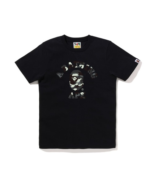 A BATHING APE(アベイシングエイプ)の「CITY CAMO COLLEGE TEE(Tシャツ/カットソー・レディース・ホワイト/ブラック・MEDIUM/SMALL/X-SMALL)」の1枚目の写真