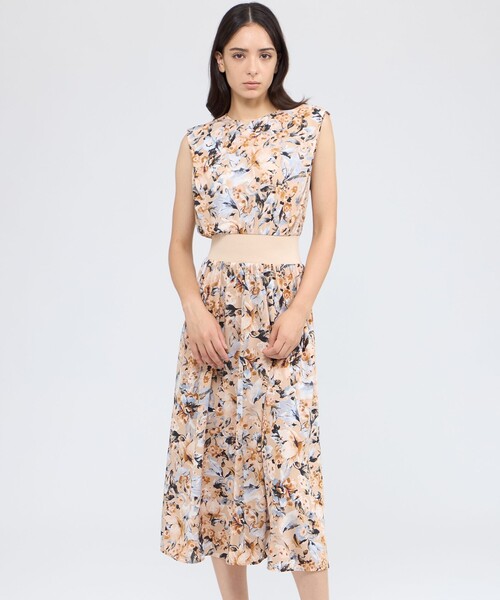 セール】フィオーレジャージー ノースリーブドレス（ワンピース