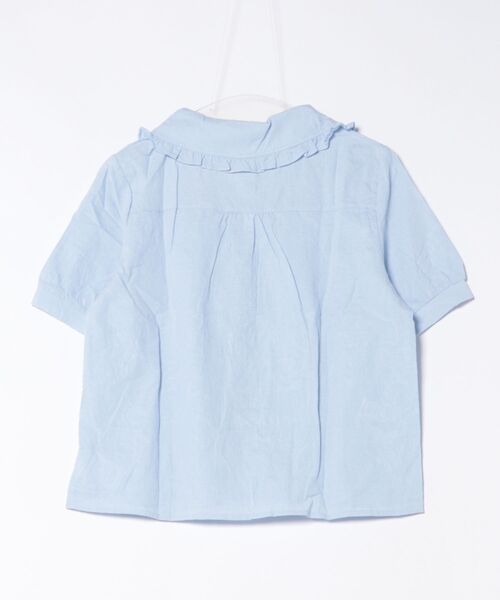 frunco（フランコ）の「【ZOZO限定】ジャカード ピュアコットンブラウス（シャツ/ブラウス・レディース・ブルー/ホワイト・ONE SIZE）」の5枚目の写真