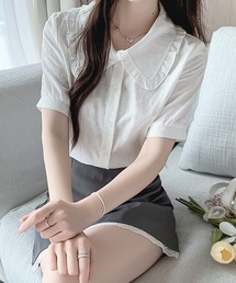 frunco | 【ZOZO限定】ジャカード ピュアコットンブラウス(シャツ/ブラウス)