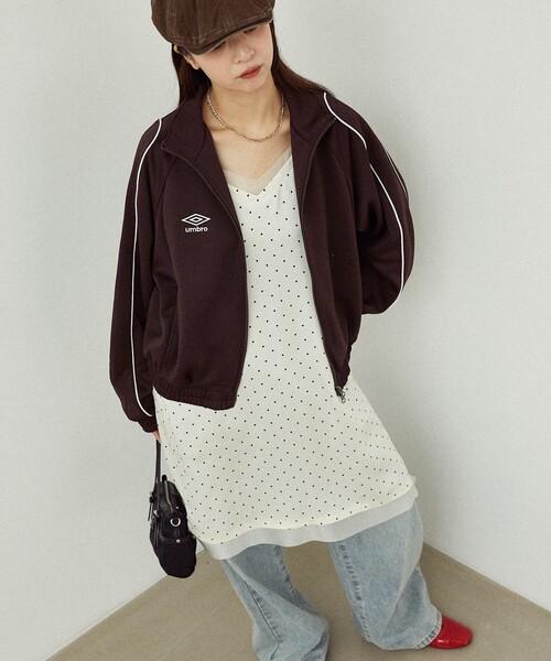 UMBRO × PUBLUX/トラックジャケット UMBRO/パイピング ジャージー トラックジャケット 限定展開