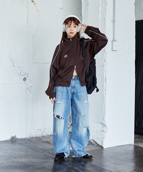 UMBRO×PUBLUX パイピング ジャージー トラックジャケット UMBRO/パイピング ジャージー トラックジャケット 限定展開