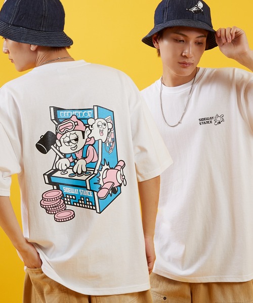 SIDEWAY STANCE(サイドウェイスタンス)の「【SIDEWAY STANCE】オリジナル グラフィック プリント 半袖Tシャツ(Tシャツ/カットソー・メンズ・ブラック系/ホワイト系/ブラック/ホワイト/ブラック系1/ホワイト系1/ホワイト系その他/ブラック系その他/ホワイト系その他2/ブラック系その他2/ブラック系2/ブラック系3/ブラック系4/ブラック系5/ブラック系6/ブラック系7/ブラック系8/ブラック系9/ホワイト系5/ホワイト系6/ホワイト系7/ホワイト系8/ホワイト系9/ホワイト系2/ホワイト系3/ホワイト系4・X-LARGE/LARGE/MEDIUM/SMALL)」の6枚目の写真