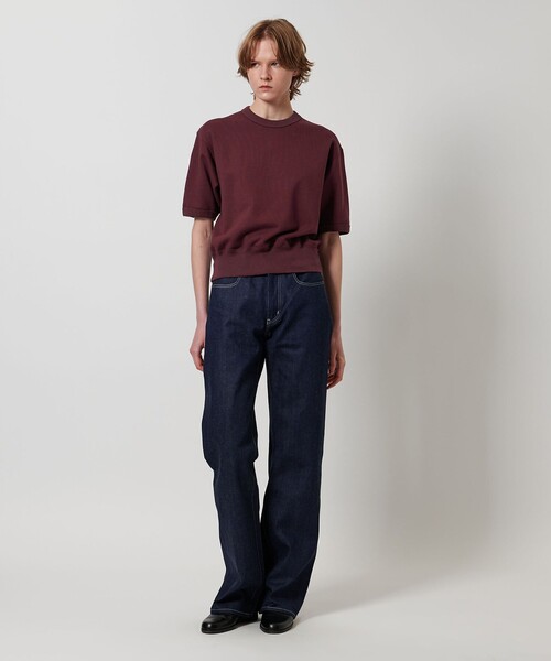 LOEFF＞コットン スウェット ショートスリーブ プルオーバー