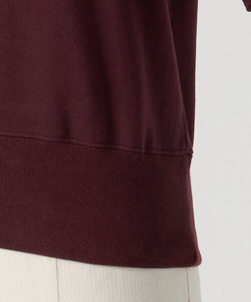 LOEFF（ロエフ）の「＜LOEFF＞コットン スウェット ショートスリーブ プルオーバー（スウェット・レディース・グレー系/ワイン・FREE）」の10枚目の写真