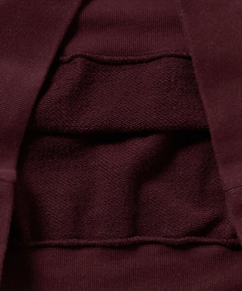 LOEFF（ロエフ）の「＜LOEFF＞コットン スウェット ショートスリーブ プルオーバー（スウェット・レディース・グレー系/ワイン・FREE）」の9枚目の写真