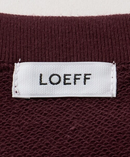 LOEFF（ロエフ）の「＜LOEFF＞コットン スウェット ショートスリーブ プルオーバー（スウェット・レディース・グレー系/ワイン・FREE）」の4枚目の写真