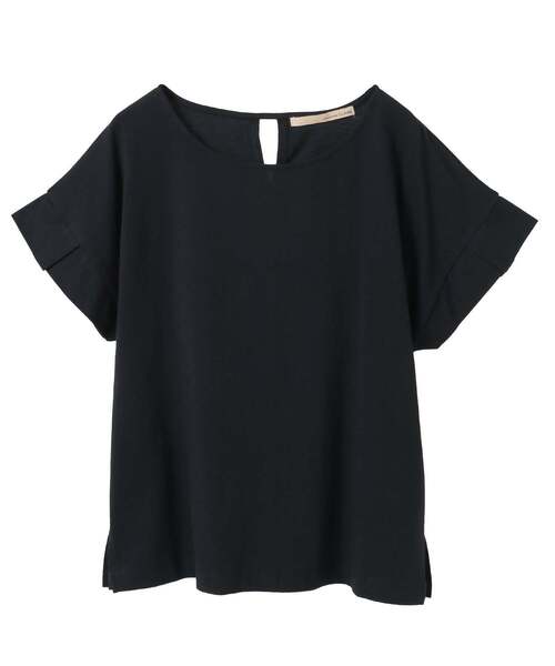 MELROSE claire(メルローズ クレール)の「【接触冷感加工タックデザインフレンチスリーブカットプル】(Tシャツ/カットソー・レディース・ライトグレー/ダークネイビー/イエロー・FREE)」の9枚目の写真