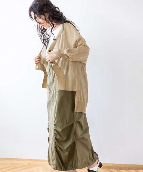 OSMOSIS(オズモーシス)の「サスペンダー付ミリタリースカート(ジャンパースカート・レディース・ベージュ/ブラック/カーキ・ONE SIZE)」の11枚目の写真