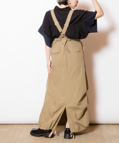 セール】サスペンダー付ミリタリースカート（ジャンパースカート