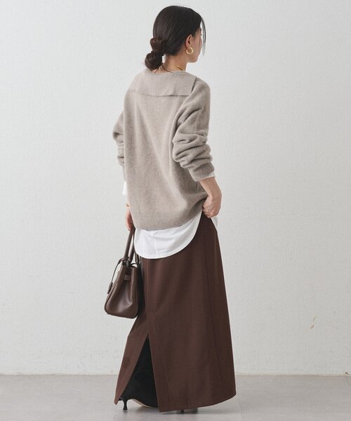 LOUNGEDRESS（ラウンジドレス）の「FURウールスキッパーニット（ニット/セーター・レディース・ピンク/ブラック/モカ・FREE）」の17枚目の写真