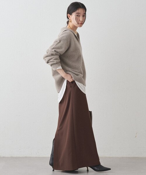 LOUNGEDRESS（ラウンジドレス）の「FURウールスキッパーニット（ニット/セーター・レディース・ピンク/ブラック/モカ・FREE）」の18枚目の写真