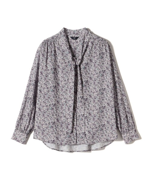 セール】SHIPS Colors:〈手洗い可能〉MULHOUSE ボウタイ ブラウス