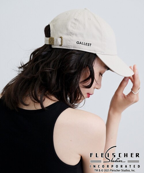 GALLEST(ギャレスト)の「【Betty Boop(TM)】刺繍入りキャップ(キャップ・レディース・ナチュラル/チャコールグレー・00)」の7枚目の写真