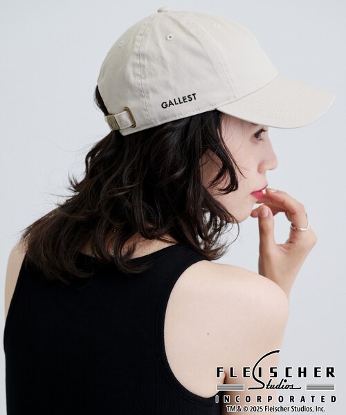 GALLEST(ギャレスト)の「【Betty Boop(TM)】刺繍入りキャップ(キャップ・レディース・ナチュラル/チャコールグレー・00)」の8枚目の写真