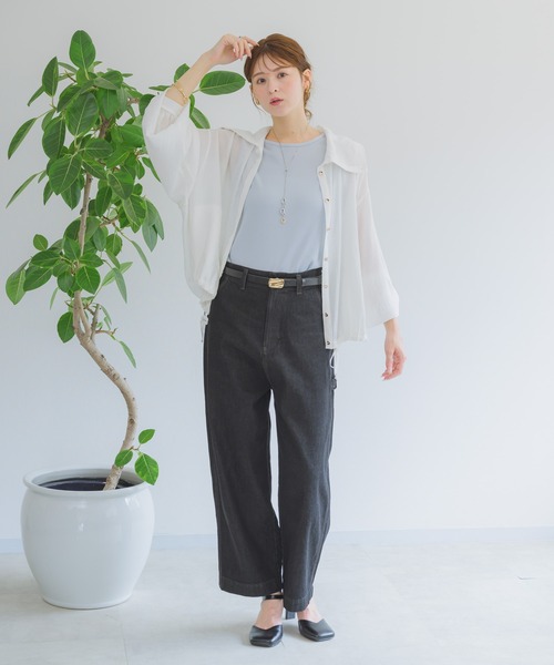 KATHARINE ROSS（キャサリンロス）の「【KATHARINE ROSS】ドビーストライプブルゾン（ブルゾン・レディース・ブラック/オフホワイト・MEDIUM）」の11枚目の写真