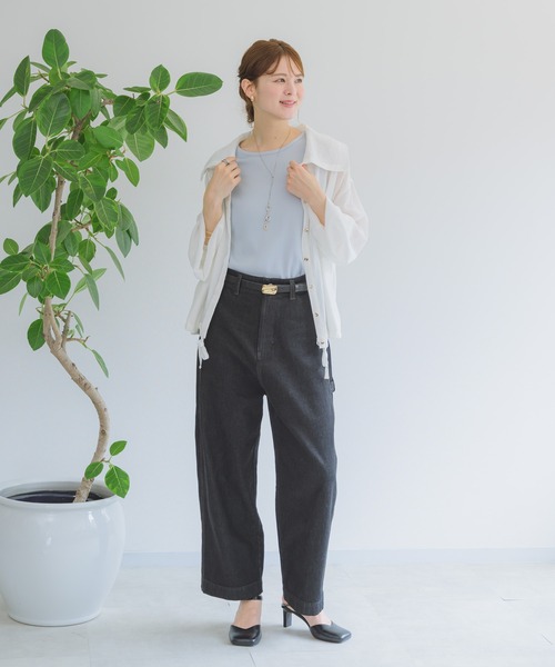 KATHARINE ROSS（キャサリンロス）の「【KATHARINE ROSS】ドビーストライプブルゾン（ブルゾン・レディース・ブラック/オフホワイト・MEDIUM）」の13枚目の写真