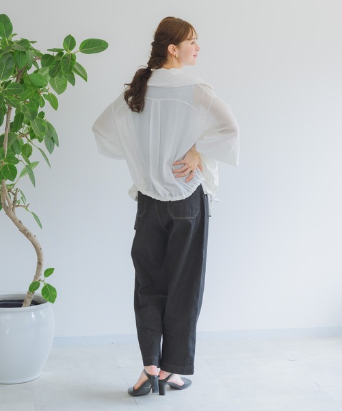 KATHARINE ROSS（キャサリンロス）の「【KATHARINE ROSS】ドビーストライプブルゾン（ブルゾン・レディース・ブラック/オフホワイト・MEDIUM）」の14枚目の写真