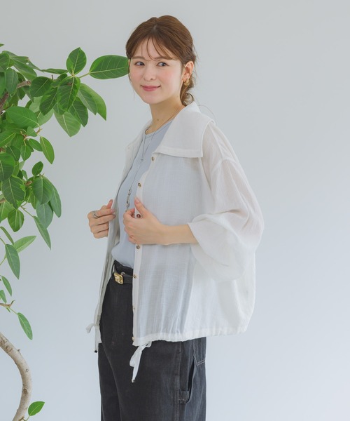 KATHARINE ROSS（キャサリンロス）の「【KATHARINE ROSS】ドビーストライプブルゾン（ブルゾン・レディース・ブラック/オフホワイト・MEDIUM）」の17枚目の写真