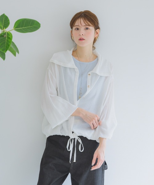 KATHARINE ROSS（キャサリンロス）の「【KATHARINE ROSS】ドビーストライプブルゾン（ブルゾン・レディース・ブラック/オフホワイト・MEDIUM）」の18枚目の写真