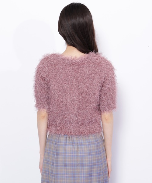 JILL by JILL STUART（ジルバイジルスチュアート）の「◇ラメフェザーニットジャケット（ニット/セーター・レディース・ブルー/ピンク/グリーン/ブラウン・FREE）」の14枚目の写真
