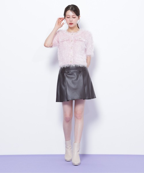 JILL by JILL STUART（ジルバイジルスチュアート）の「◇ラメフェザーニットジャケット（ニット/セーター・レディース・ブルー/ピンク/グリーン/ブラウン・FREE）」の19枚目の写真