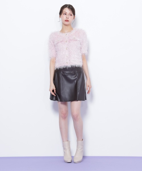 JILL by JILL STUART（ジルバイジルスチュアート）の「◇ラメフェザーニットジャケット（ニット/セーター・レディース・ブルー/ピンク/グリーン/ブラウン・FREE）」の20枚目の写真