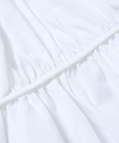 CECILIE BAHNSEN（セシリー バンセン）の「TOP WITH PUFF SLEEVES AND BOW CLOSURE AT BACK（シャツ/ブラウス・レディース・ホワイト・6/4）」の9枚目の写真