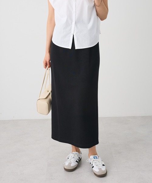 CRAFT STANDARD BOUTIQUE（クラフトスタンダードブティック）の「リブロングスカート（スカート・レディース・ブラウン/グリーン/ベージュ/ブラック・M/L）」の2枚目の写真