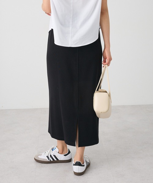 CRAFT STANDARD BOUTIQUE（クラフトスタンダードブティック）の「リブロングスカート（スカート・レディース・ブラウン/グリーン/ベージュ/ブラック・M/L）」の7枚目の写真