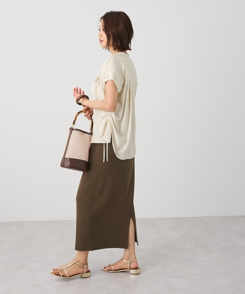 CRAFT STANDARD BOUTIQUE（クラフトスタンダードブティック）の「リブロングスカート（スカート・レディース・ブラウン/グリーン/ベージュ/ブラック・M/L）」の15枚目の写真