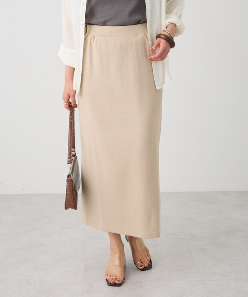 CRAFT STANDARD BOUTIQUE（クラフトスタンダードブティック）の「リブロングスカート（スカート・レディース・ブラウン/グリーン/ベージュ/ブラック・M/L）」の17枚目の写真