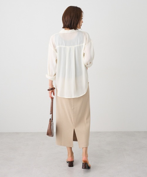 CRAFT STANDARD BOUTIQUE（クラフトスタンダードブティック）の「リブロングスカート（スカート・レディース・ブラウン/グリーン/ベージュ/ブラック・M/L）」の19枚目の写真