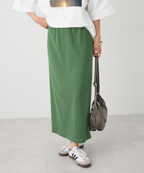 CRAFT STANDARD BOUTIQUE（クラフトスタンダードブティック）の「リブロングスカート（スカート・レディース・ブラウン/グリーン/ベージュ/ブラック・M/L）」の21枚目の写真