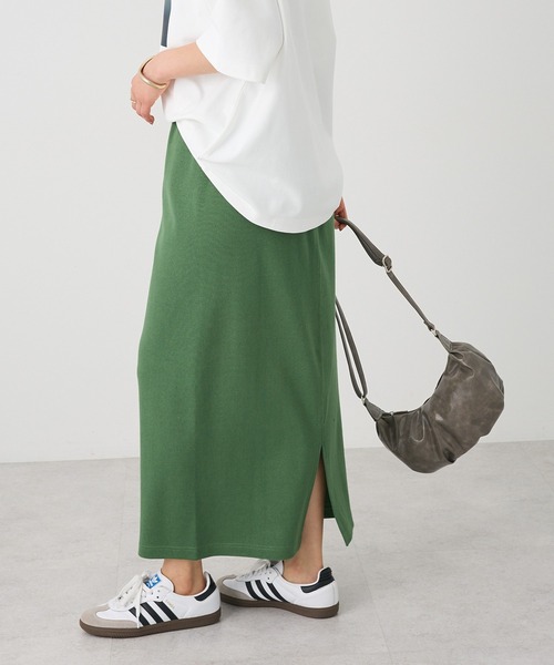 CRAFT STANDARD BOUTIQUE（クラフトスタンダードブティック）の「リブロングスカート（スカート・レディース・ブラウン/グリーン/ベージュ/ブラック・M/L）」の22枚目の写真