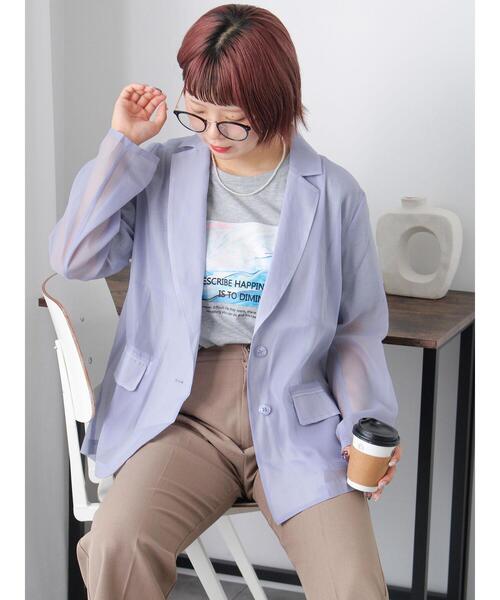 ehka sopo(エヘカソポ)の「ニュアンスフォトTシャツ(Tシャツ/カットソー・レディース・オフホワイト/グレー/ブラック・F)」の10枚目の写真
