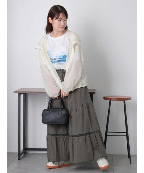 ehka sopo(エヘカソポ)の「ニュアンスフォトTシャツ(Tシャツ/カットソー・レディース・オフホワイト/グレー/ブラック・F)」の22枚目の写真